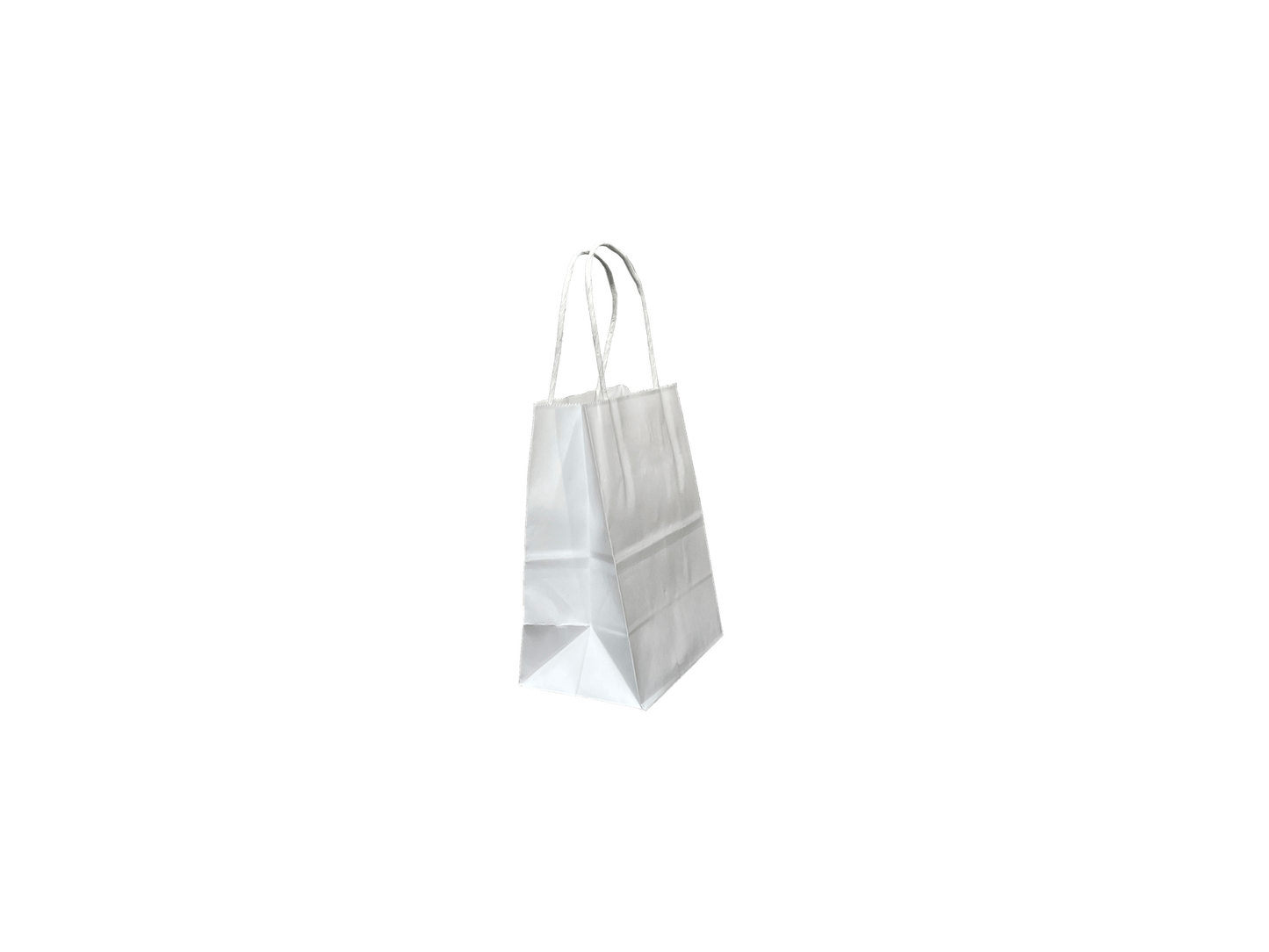 White Paper Bags Mini 140x165+80mm 500PCS White Handle