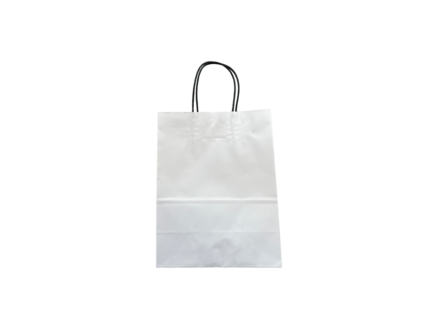 White Paper Bags #1 210x270+110mm 250PCS Black Handle