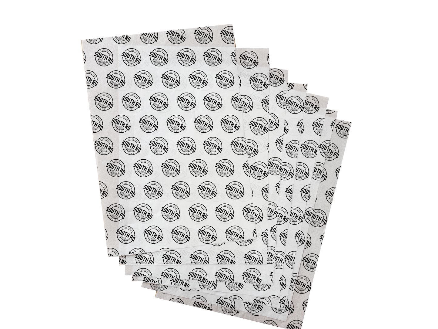 Custom Printed Greaseproof Paper White Full Size 400x660mm 500PCS