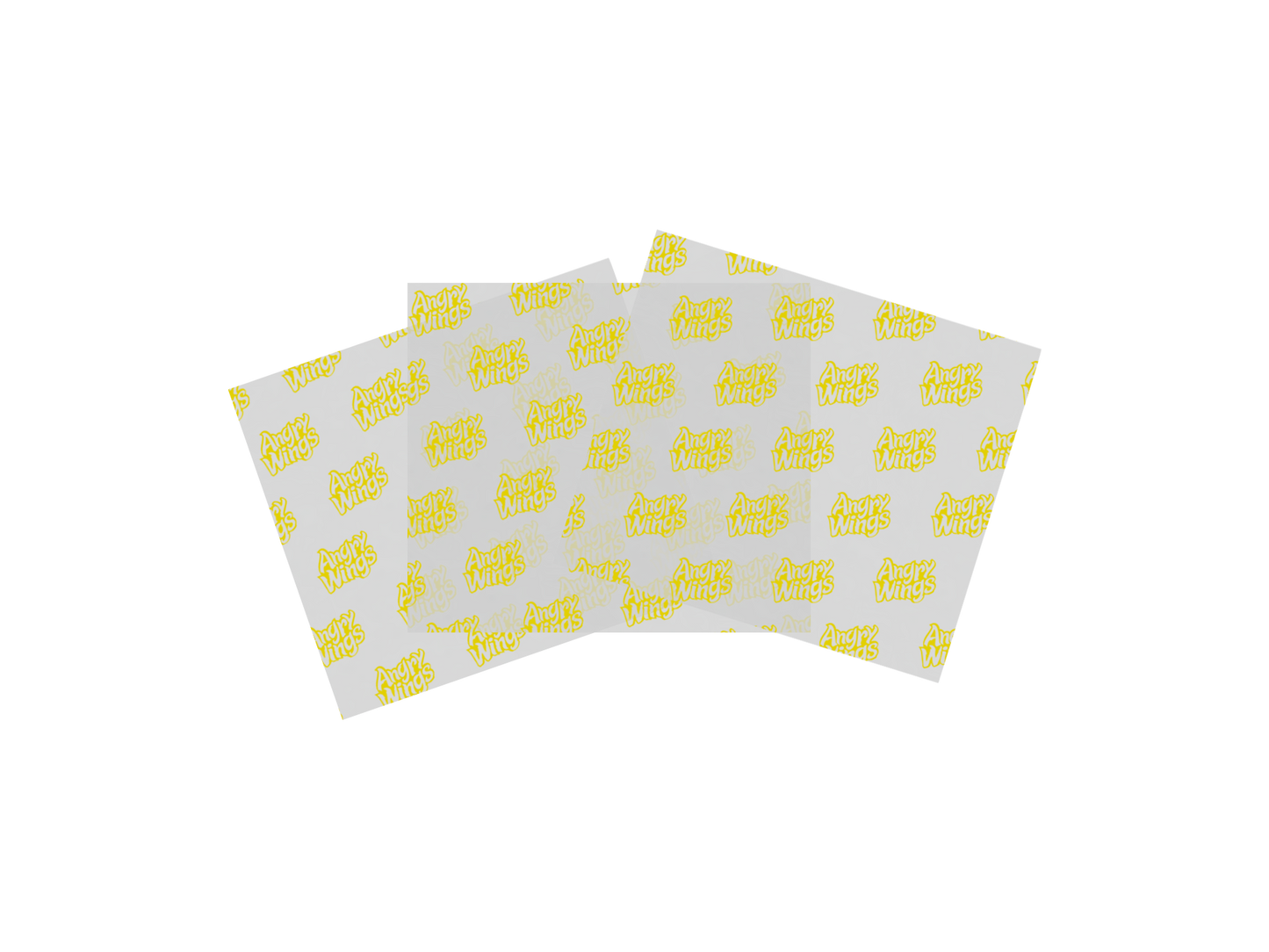 Custom Printed Greaseproof Paper White Half Cut 400x330mm 2000PCS
