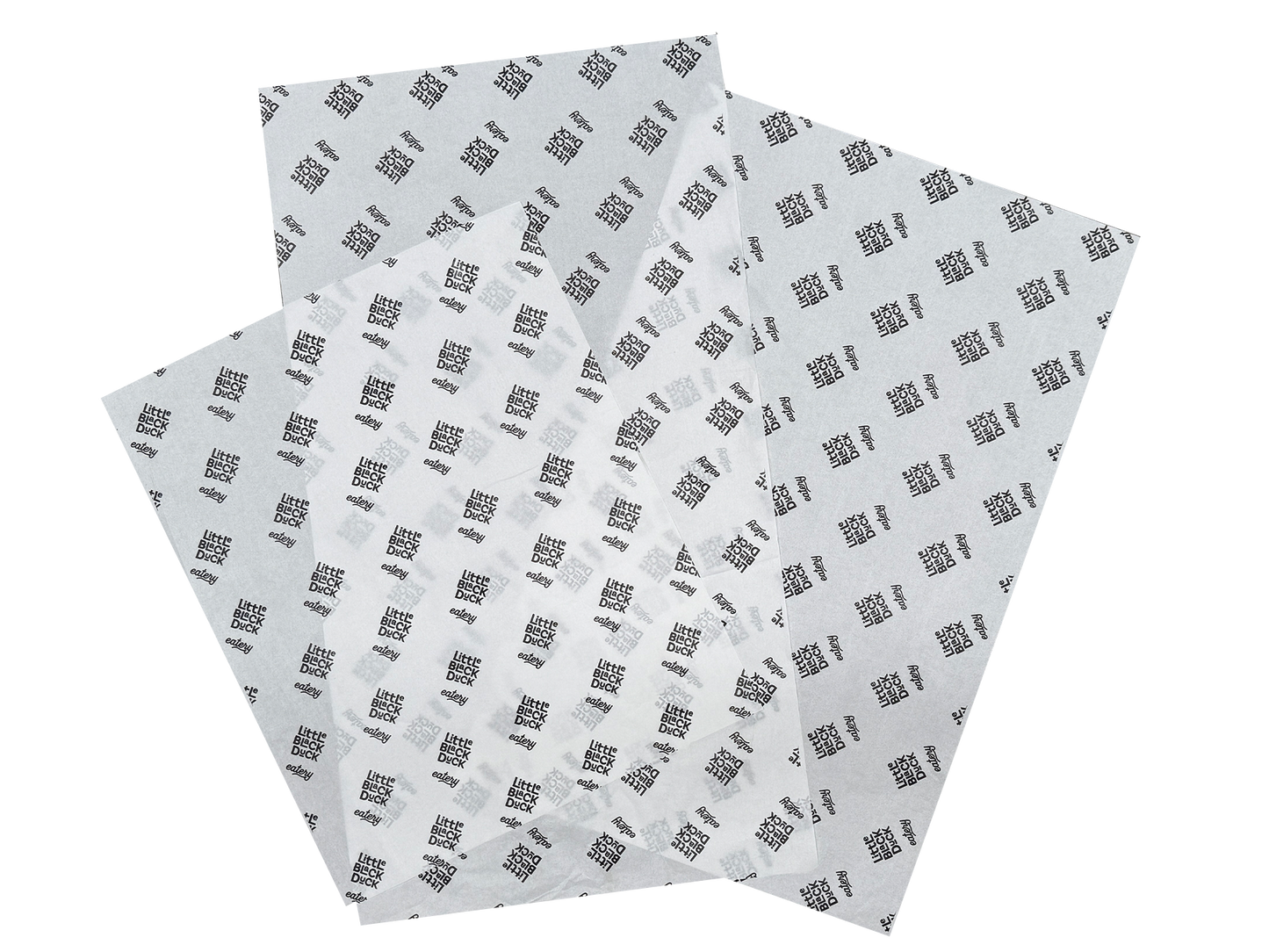 Custom Printed Greaseproof Paper White Full Size 400x660mm 1000PCS