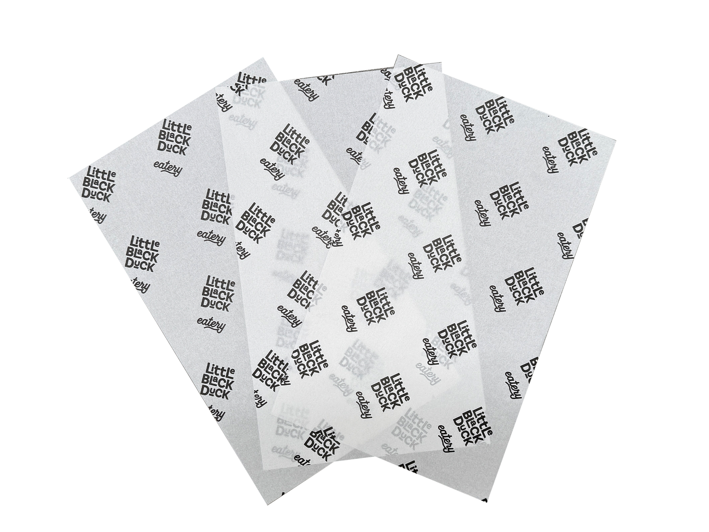 Custom Printed Greaseproof Paper White Half Cut 400x330mm 1000PCS