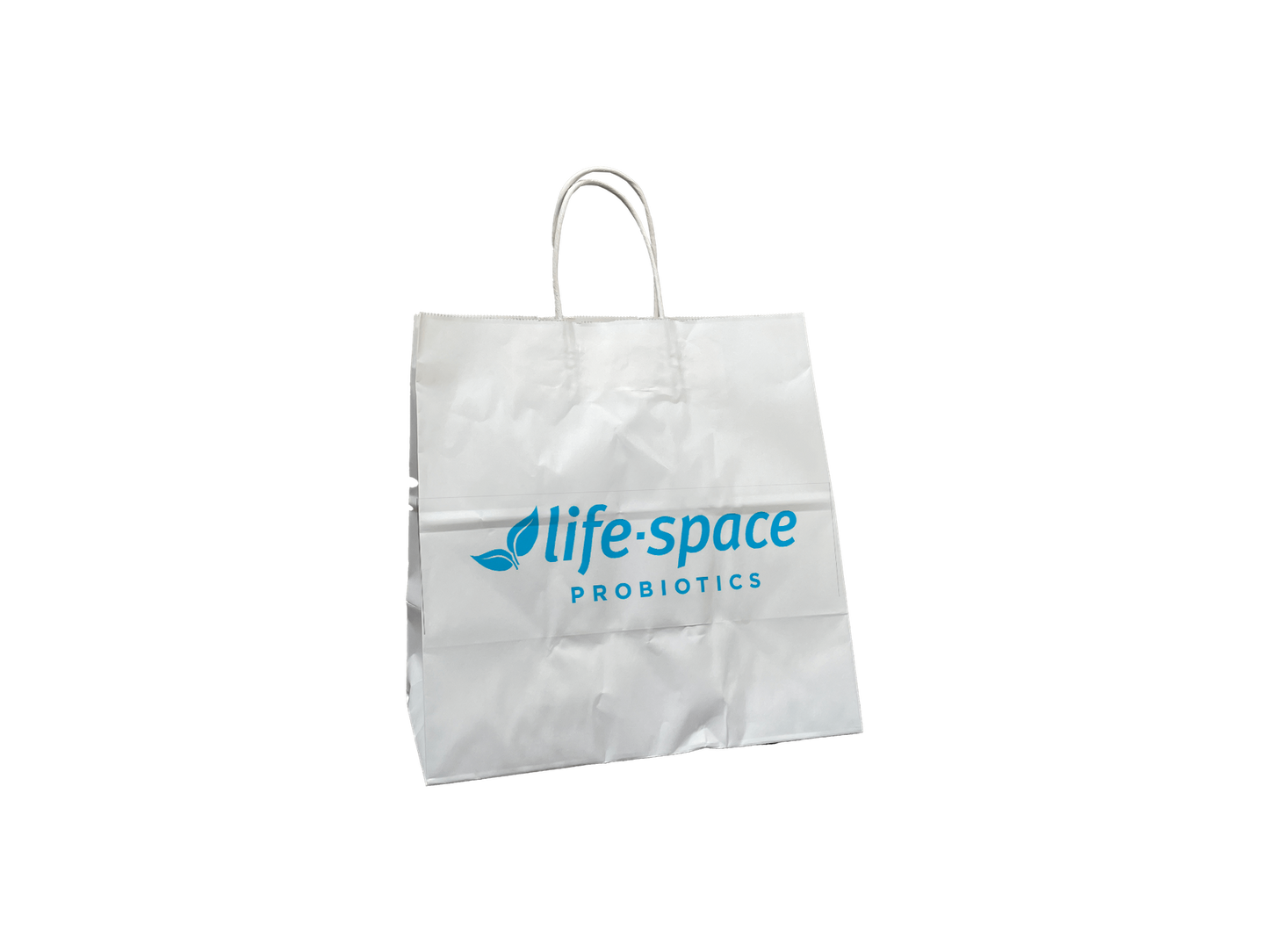 Custom Printed Small Takeaway Bags White 280x280+150mm 250PCS THPMW