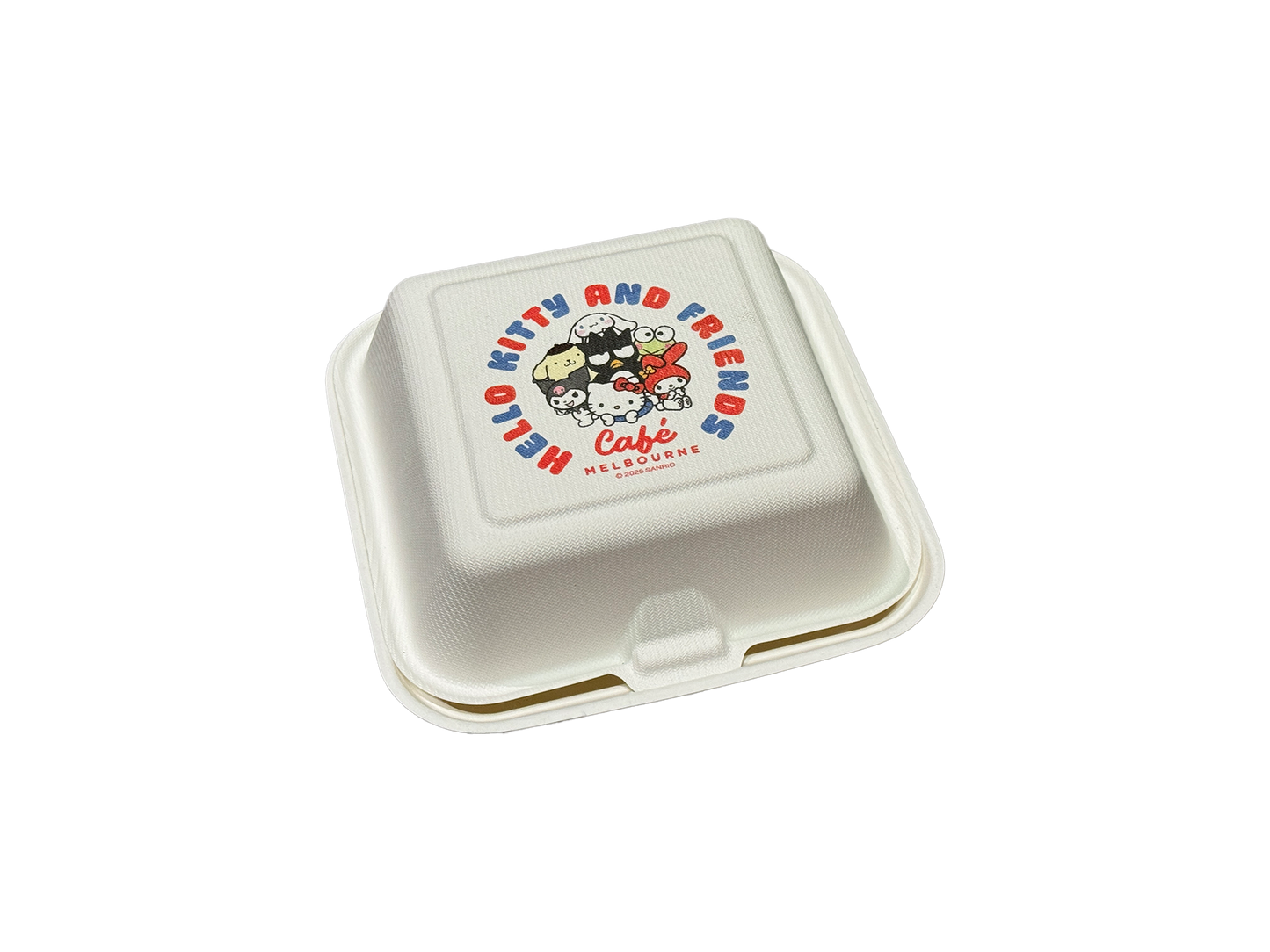Custom Printed Sugarcane Burger Box 6'' 400PCS