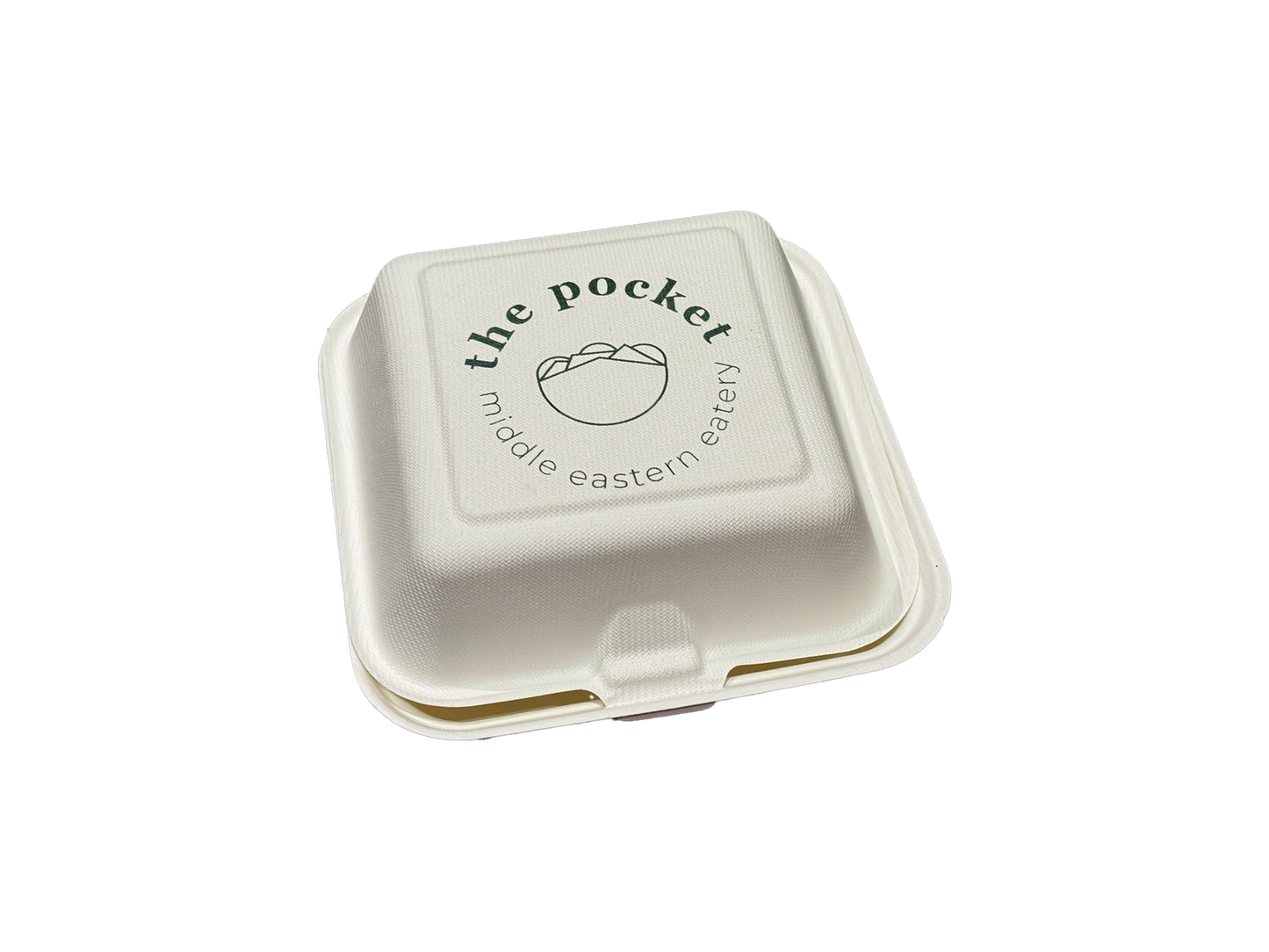 Custom Printed Sugarcane Burger Box 6'' 400PCS