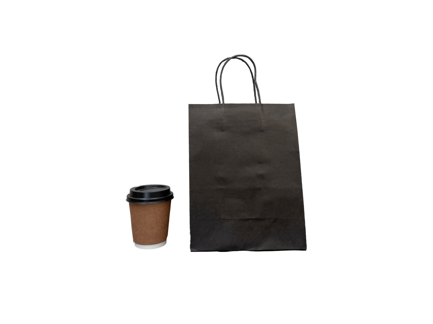 Black Paper Bags #1 210x270+110mm 250PCS Black Handle