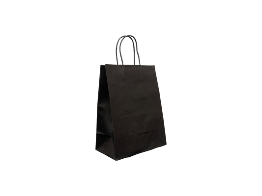 Black Paper Bags #1 210x270+110mm 250PCS Black Handle