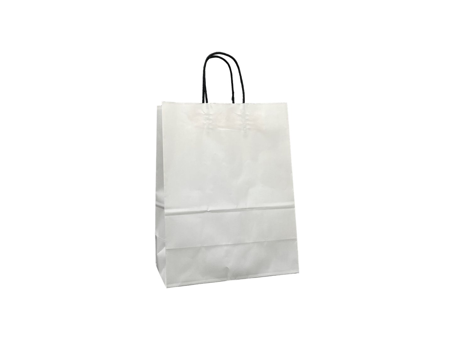 White Paper Bags #2 250x330+130mm 250PCS Black Handle