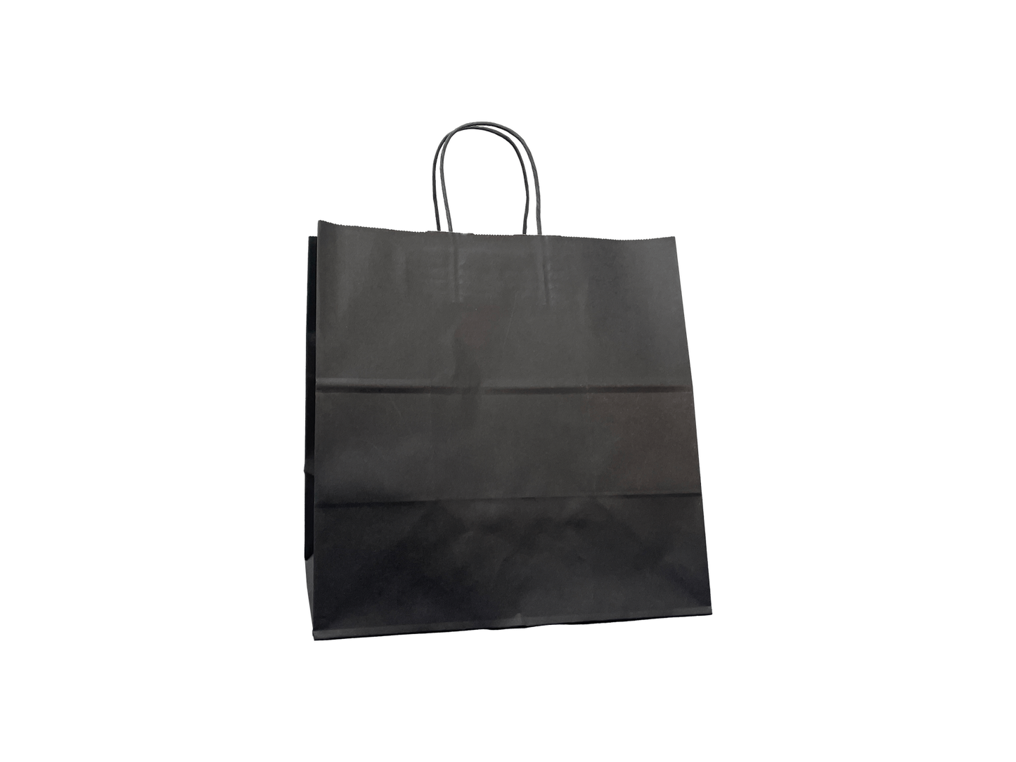 Black Paper Bags Large 305x305+180mm 250PCS Black Handle