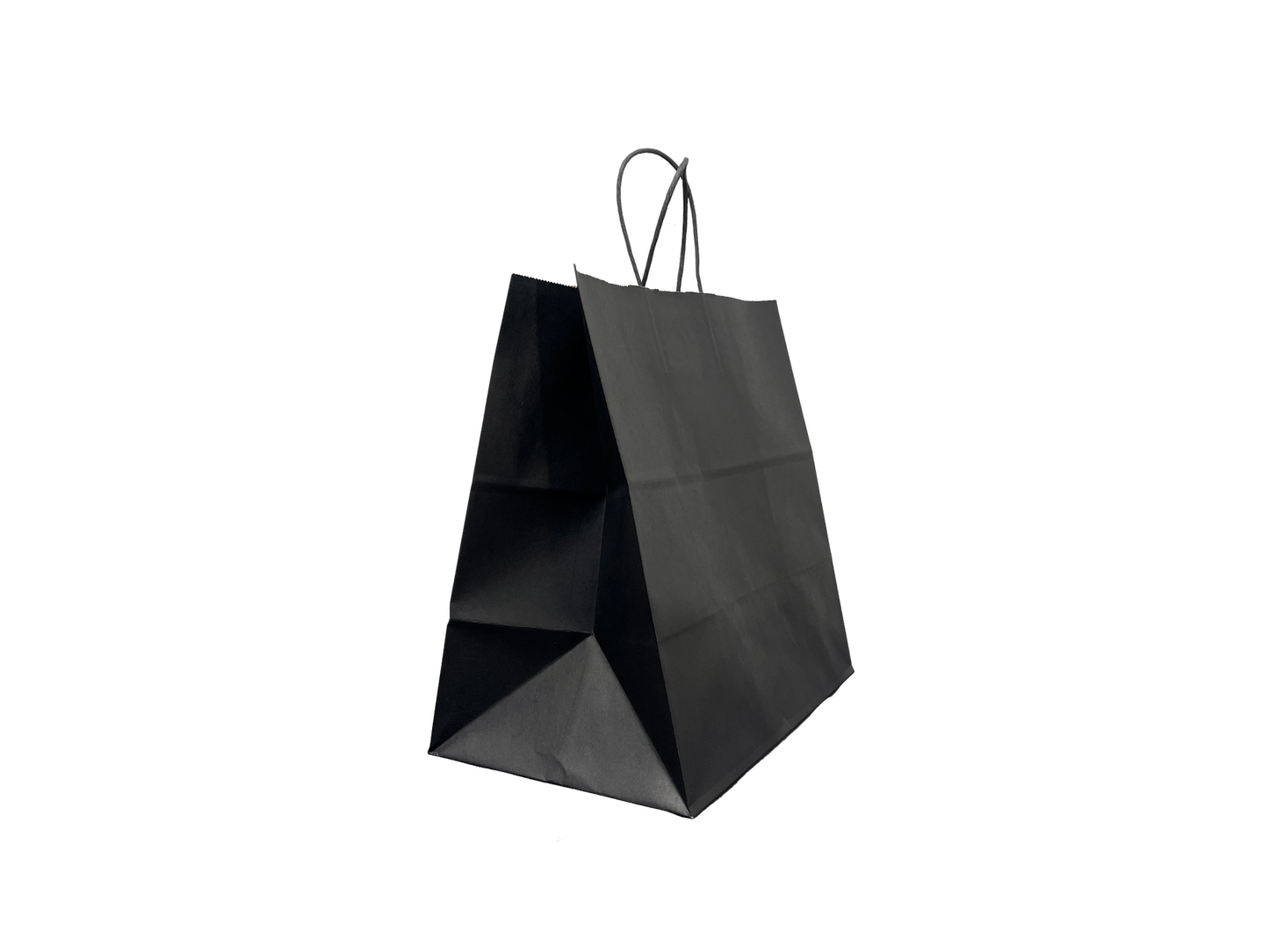 Black Paper Bags Large 305x305+180mm 250PCS Black Handle