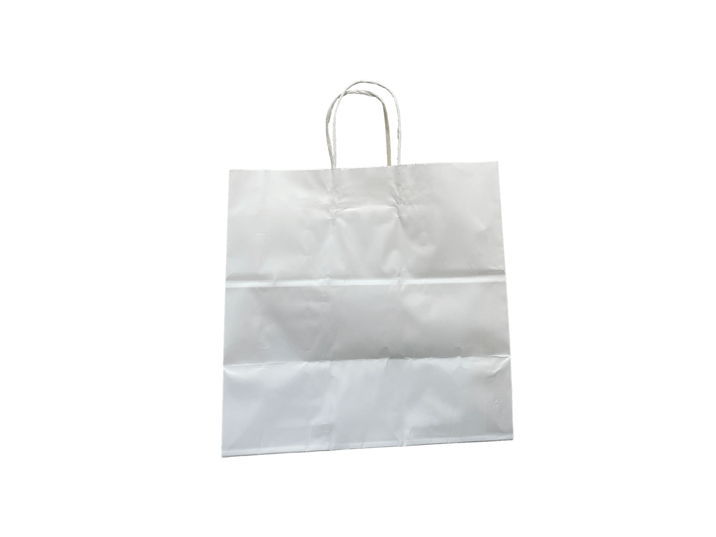 White Paper Bags Large 305x305+180mm 250PCS White Handle