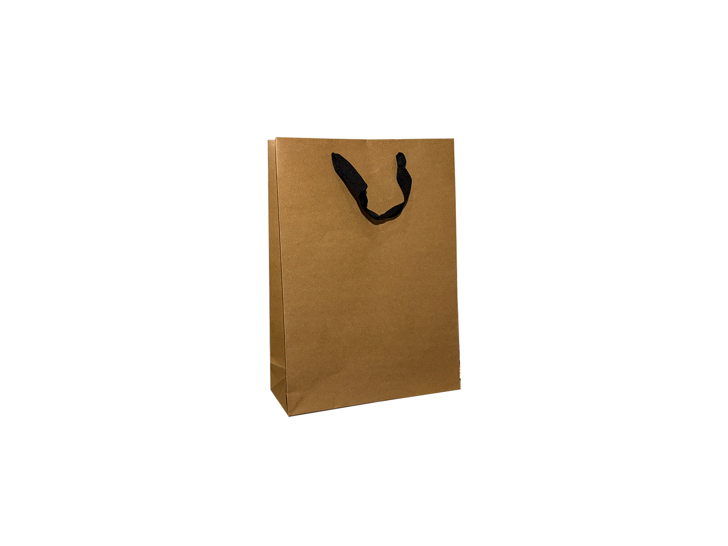 200PCS 3 Bottle Brown Paper Wine Bag with Ribbon Handle Baseboard