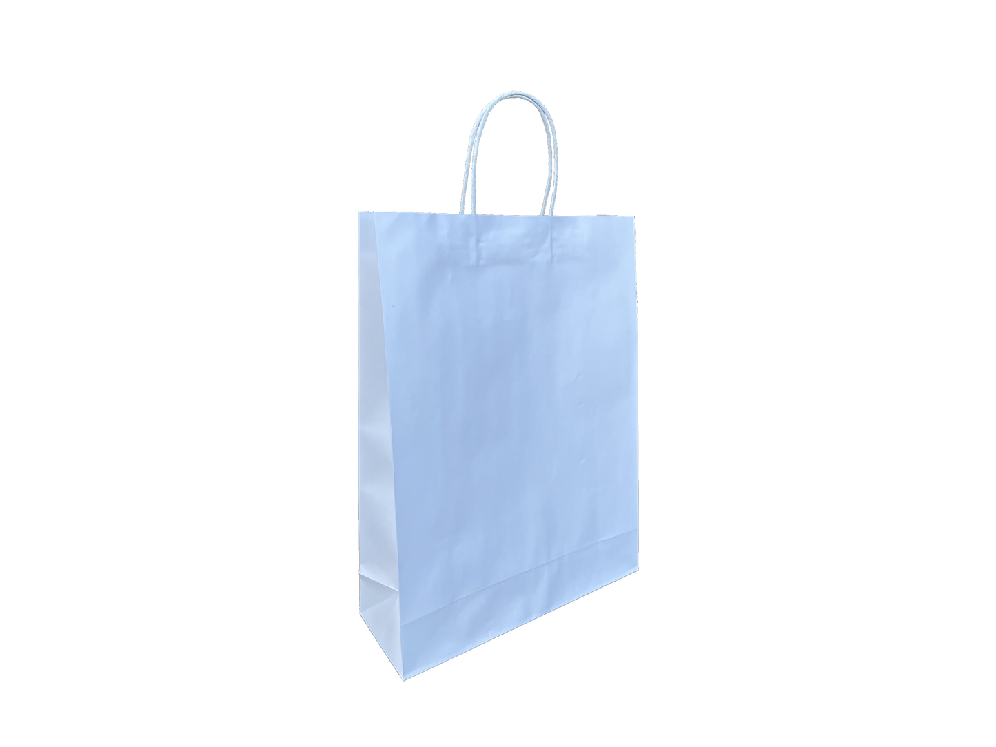 White Paper Bags Trade Show Conference Bags 310x420+140mm 250PCS White Handle