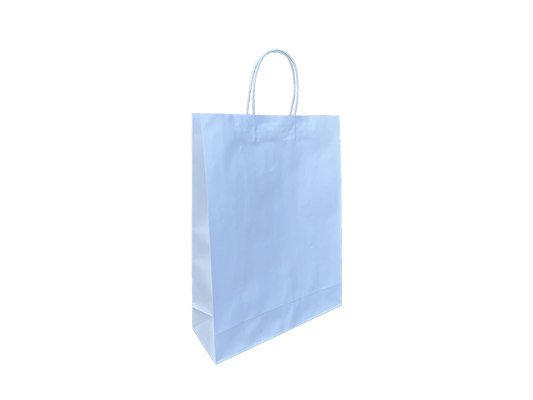 White Paper Bags Trade Show Conference Bags 310x420+140mm 250PCS White Handle