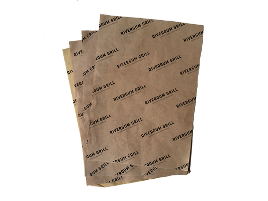 250PCS Custom Printed Greaseproof Paper Brown Full Size 400x660mm