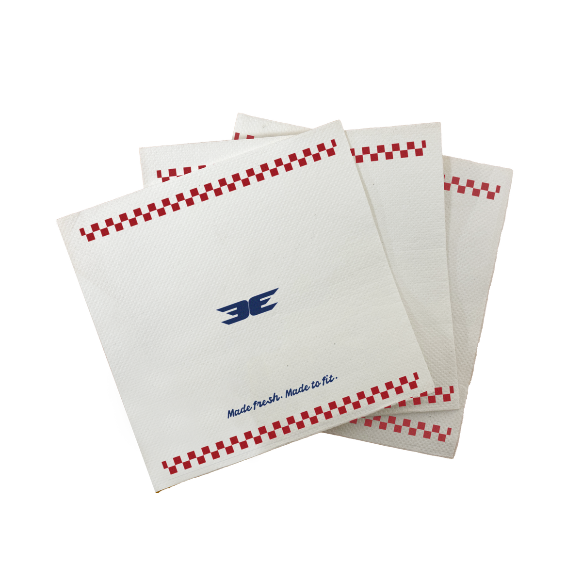 Custom Printed Cocktail Napkins 240x240mm 1/4 Fold White