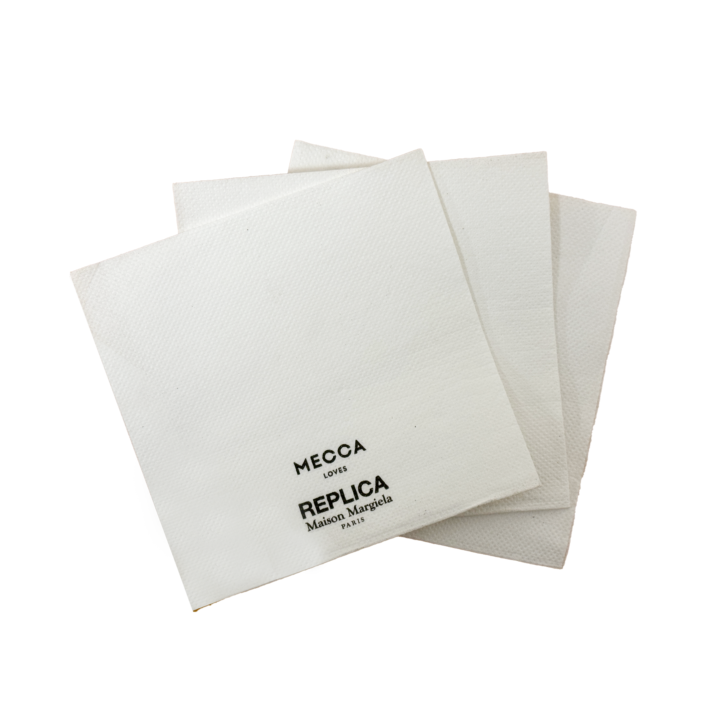 Custom Printed Lunch Napkins 300x300mm 1/4 Fold White
