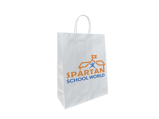 Custom Printed White Conference Bags Trade Show Bags 310x420+130mm 250PCS THP420W