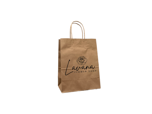 Custom Printed Paper Bags 210x270+110mm THP1R 250PCS