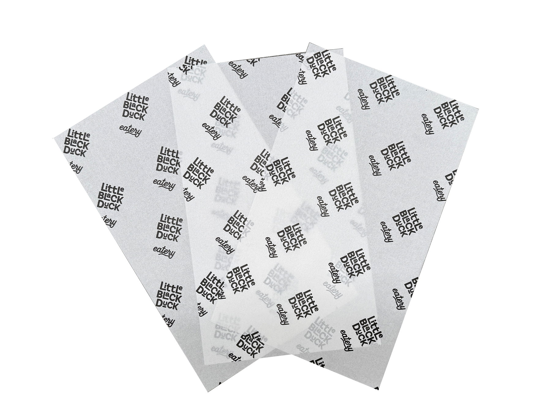 Custom Printed Greaseproof Paper White Half Cut 400x330mm 500PCS