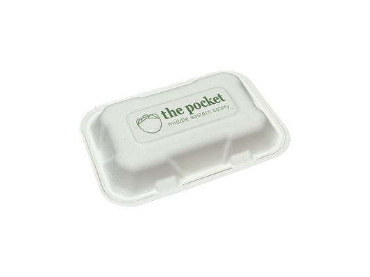 Custom Printed Sugarcane Snack Box 9'' 200PCS
