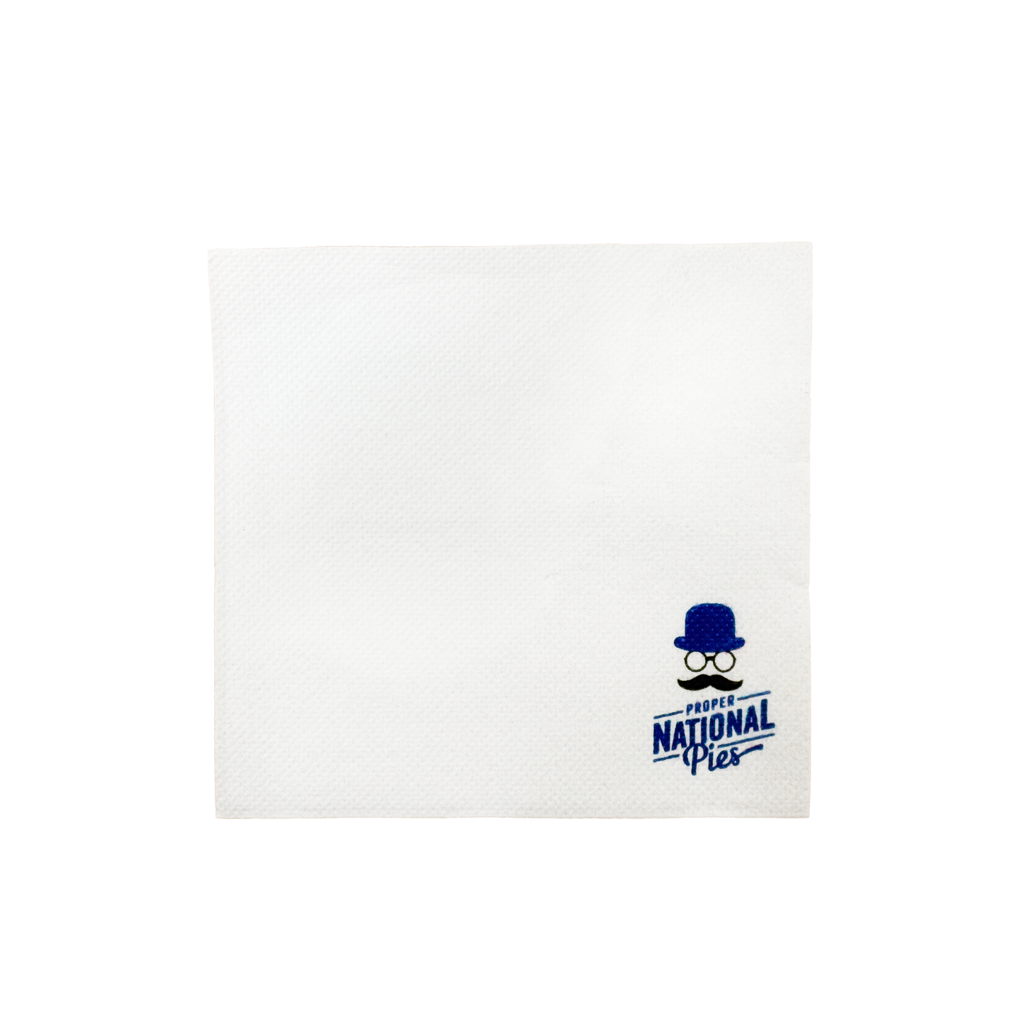 Custom Printed Lunch Napkins 300x300mm 1/4 Fold White